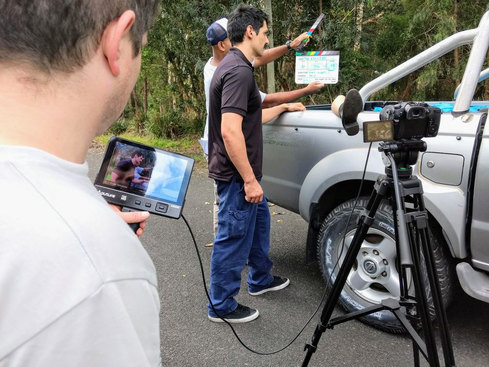 Filming of The Cyclist