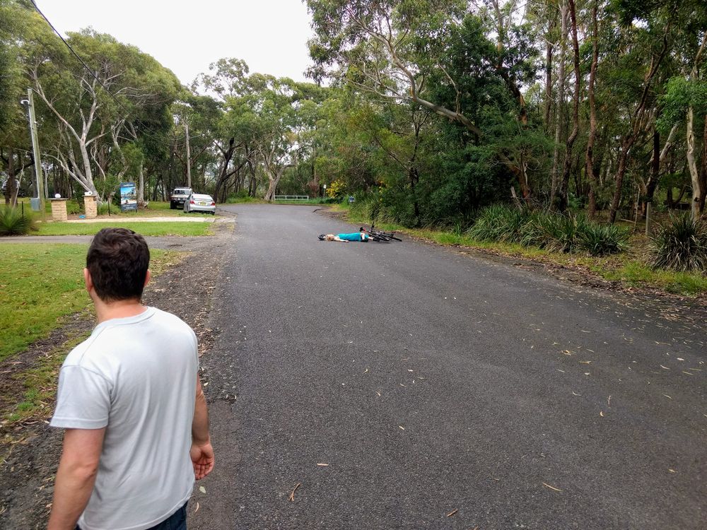 Filming of The Cyclist