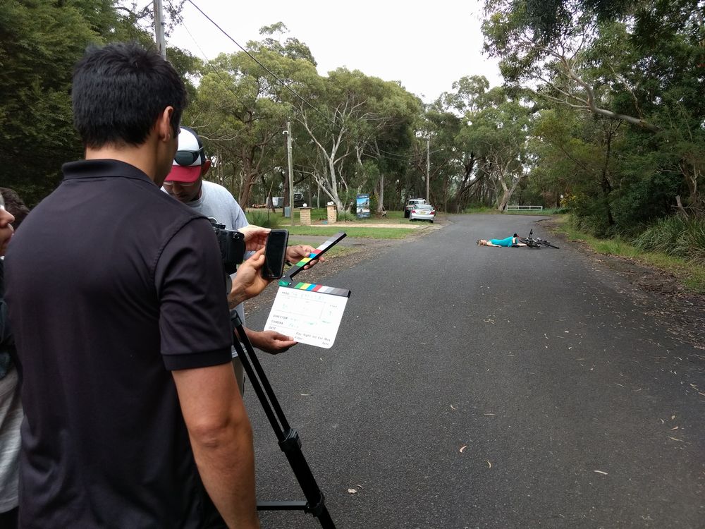 Filming of The Cyclist